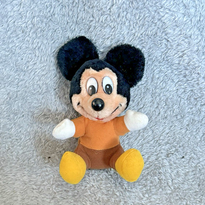 Walt Disney Mickey s Christmas Carol Tiny Tim Plush 6  Stuffed Animal Vintage