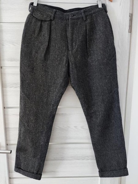 Women Annette Görtz Trousers Grey Wool 36 / S / 44