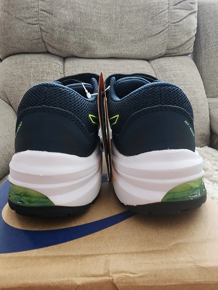 Asics GT-1000 11 PS Azul/Verde Talla 2.5 Juvenil/4.5 Mujer. ¡NUEVO! Foto 4 de 4