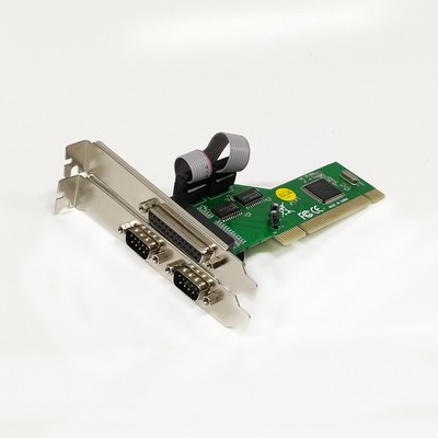 Serial Parallel I/O PCI Card 2 Serial RS232 DB9 & 1 Parallel LPT DB25, PCI