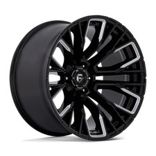 22x12 Fuel D849 Rebar Gloss Black Milled Wheel 6x5.5 -44mm