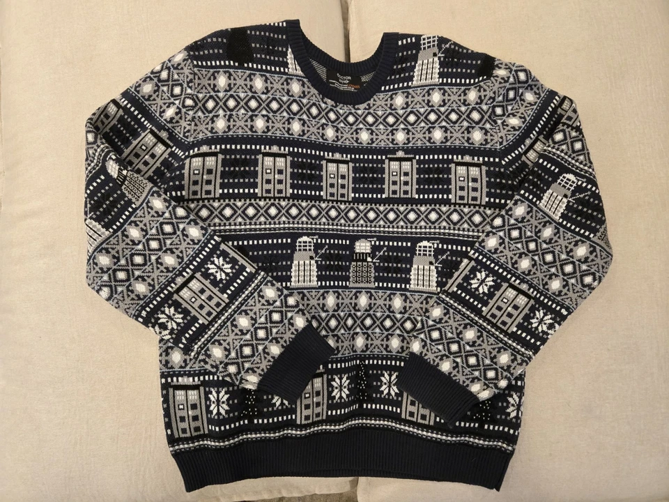 Sudadera de Navidad Doctor Who para hombre Foto 3 de 3