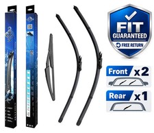 For Mercedes-Benz B-Class 2012-2015 Front Rear Wiper Blades x3 26"19"11"