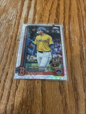 MARCELO MAYER 2025 TOPPS CHROME UPDATE XFRACTOR RC RED SOX USC117