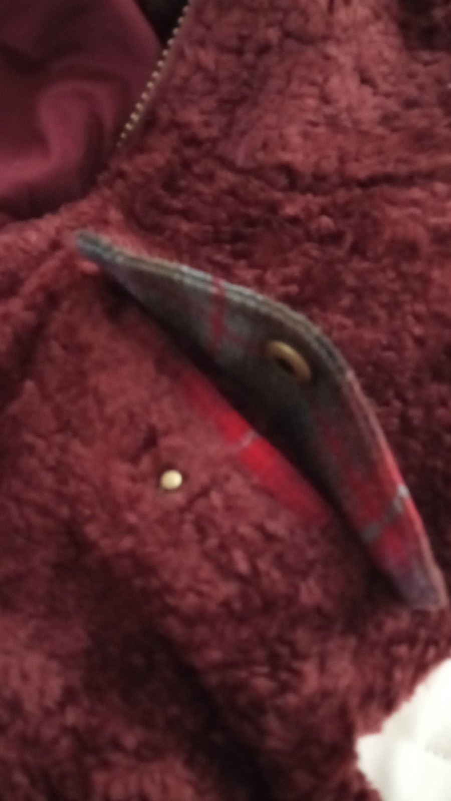 Pendleton Full Zip Jacket Burgundy Long Sleeve 4 … - image 7