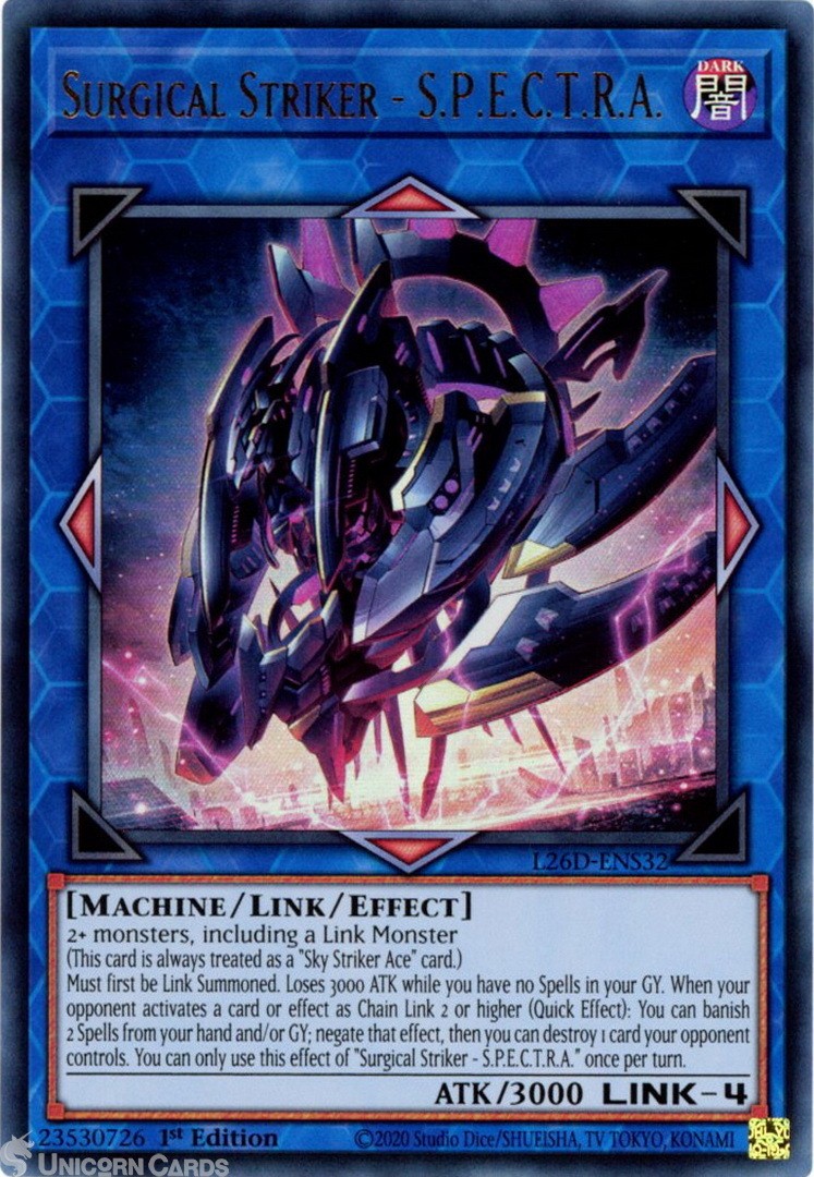 L26D-ENS32 Surgical Striker - S.P.E.C.T.R.A. : Ultra Rare 1st Edition Mint YuGiO