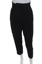 Alexander McQueen Women Cropped Ankle Dress Pants Black Size 40