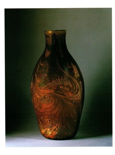 Vintage Postcard Tiffany Favrile Glass Cypriot Vase Art Nouveau