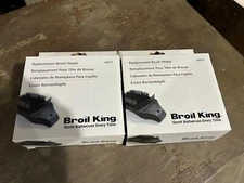 2-pack lot (4 total) Broil King Replacement Brush heads 64015 for 64014 grill