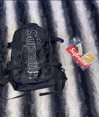 Supreme FW18 Backpack Bag - Black 