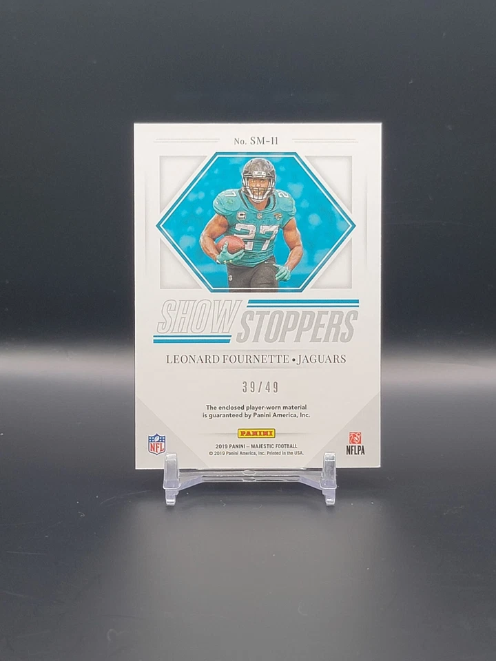 Leonard Fournette 2019 Majestic Show Stoppers Patch /49 Jaguars (DT) - Image 2 of 2