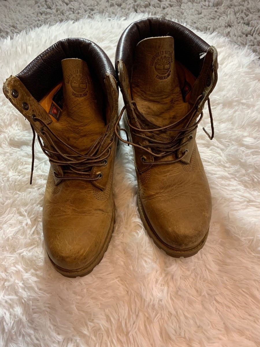 Timberland Men\'s Tan / Brown Leather Boots Men’s Size 8 s-l400.jpg main image 3