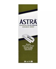 100 Double Edge Astra Safety Shaving Razor Blade Made in Russia شفرات...