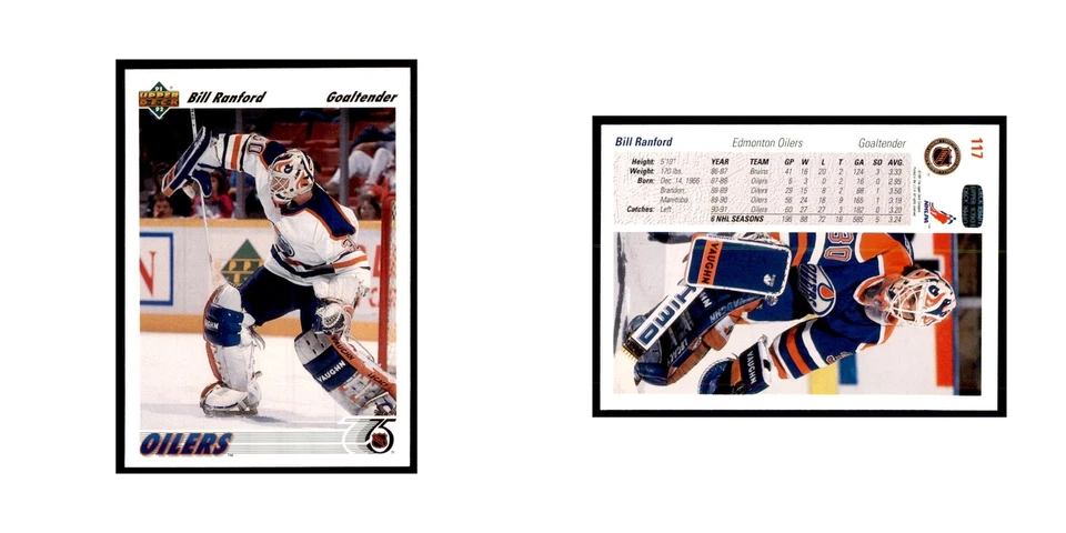 1991 Upper Deck Bill Ranford Hockey Cards #117 - Image 3 of 3