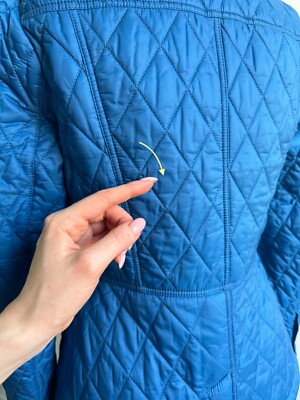 Authentic Women's BURBERRY BRIT Quilted Full Zip Jacket Nova Check