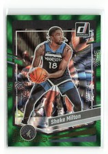 Shake Milton #150 2023-24 PANINI DONRUSS TIMBERWOLVES GREEN LASER