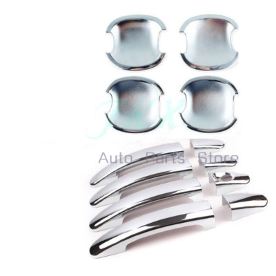 8x ABS door handles & bowl cup Frame k trim For Toyota Reiz /MARK