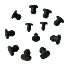 Black Snap-on Hole Plug Silicone Rubber Blanking End Caps Seal Stopper 2.5~14mm