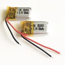 3.7v 50mAh Lipo Li Polymer Rechargeable Battery For USB Pen Bluetooth GPS 351015