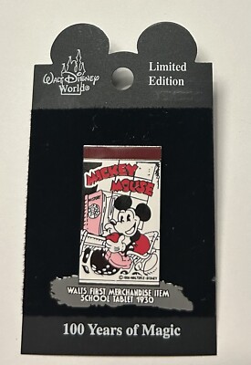 Disney World - 100 Years of Magic Walt First Merchandise Item School Tablet Pin