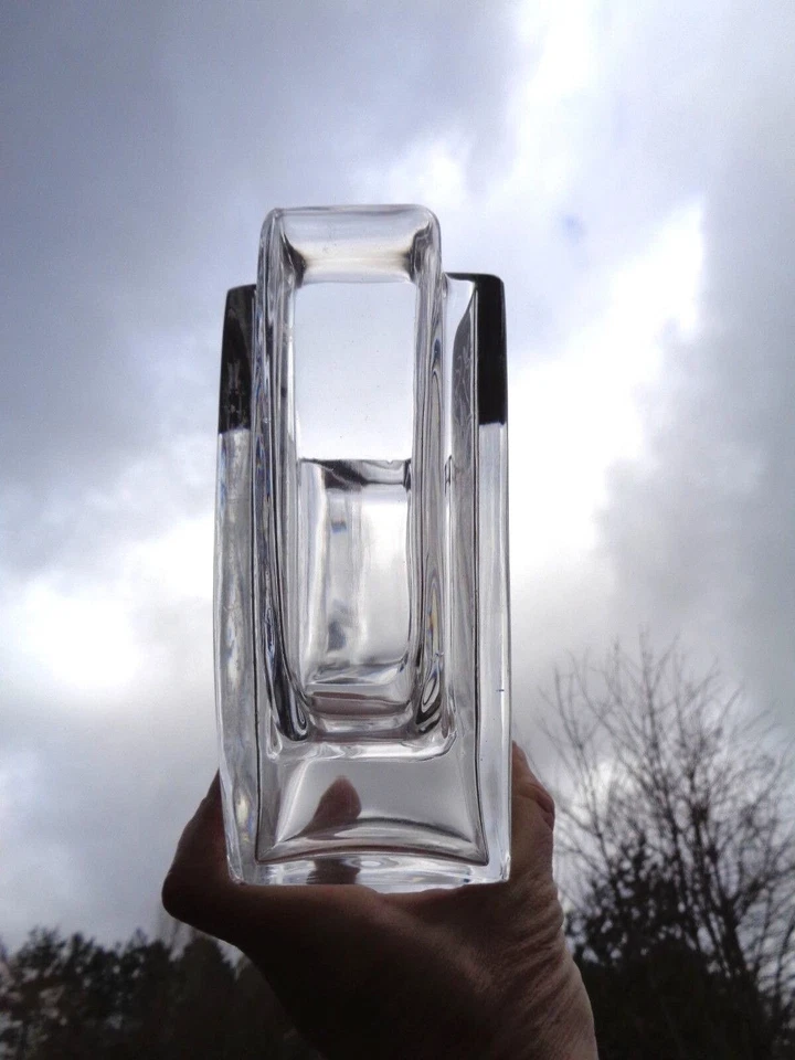 BACCARAT BIRD BUTTERFLY CRYSTAL VASE CRISTAL GRAVÉ OISEAU PAPILLON ART DECO AA - Photo 4/4