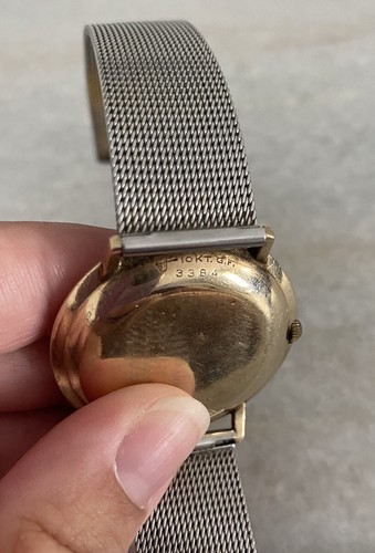 Vintage Men’s 10k Yellow Gold Filled Lucien Piccard Seashark Watch Automatique - Picture 6 of 6