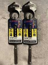 Lot 2 Bosch HCFC2051 5/16 In. x 6 In. SDS-plus Bulldog Xtreme Rotary Hammer Bit