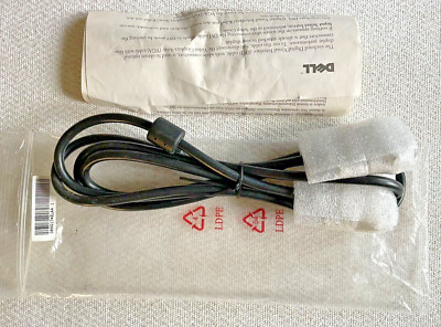 DELL (DVI) Digital Visual Interface Cable 6FT w/ White Connectors Black cord NEW