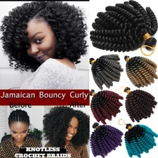 Jamaican Bounce Jumpy Wand Curl Crochet Braids Real Soft Hair Extensions Ombre Z