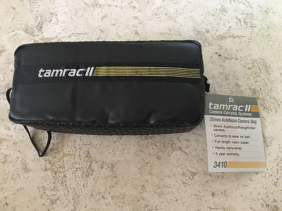 Vintage Tamrac II Model 3410 Black Vinyl Camera Bag 1988 80s - Image 2 of 4