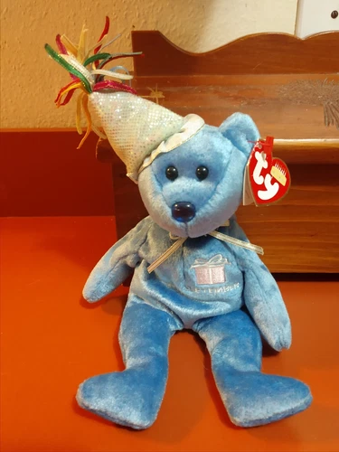 TY Beanie Baby - Vintage September the Blue Birthday Bear Stuffed Animal