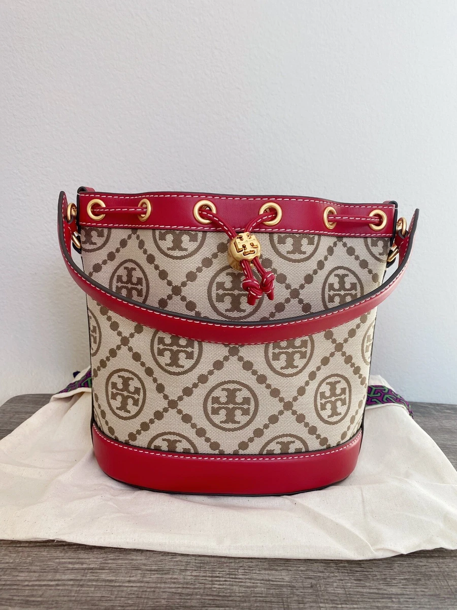 Tory Burch T Monogram Jacquard Bucket Bag