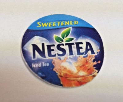 Soda Valve Sticker, Nestea Iced Tea Sweetened, 1-3/8'' Diameter