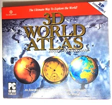 NEW Sealed 3D World Atlas and Almanac PC CD ROM Swift Jewel CDRS726