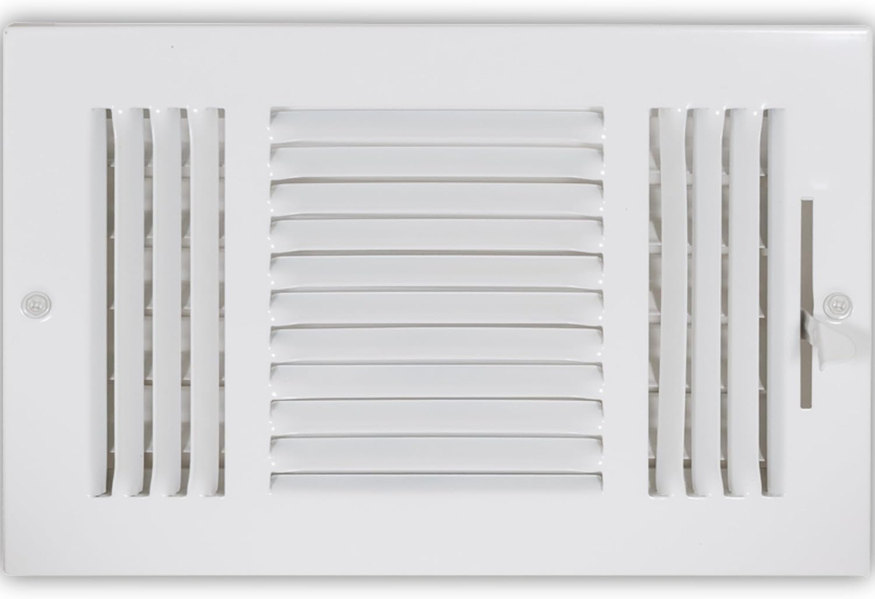 10 X 6 Inch (Duct Opening) White Air Vent Cover for Wall or Ceiling