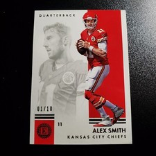 2017 PANINI ENCASED #86 ALEX SMITH 1 /10 Comeback Player KC Chiefs