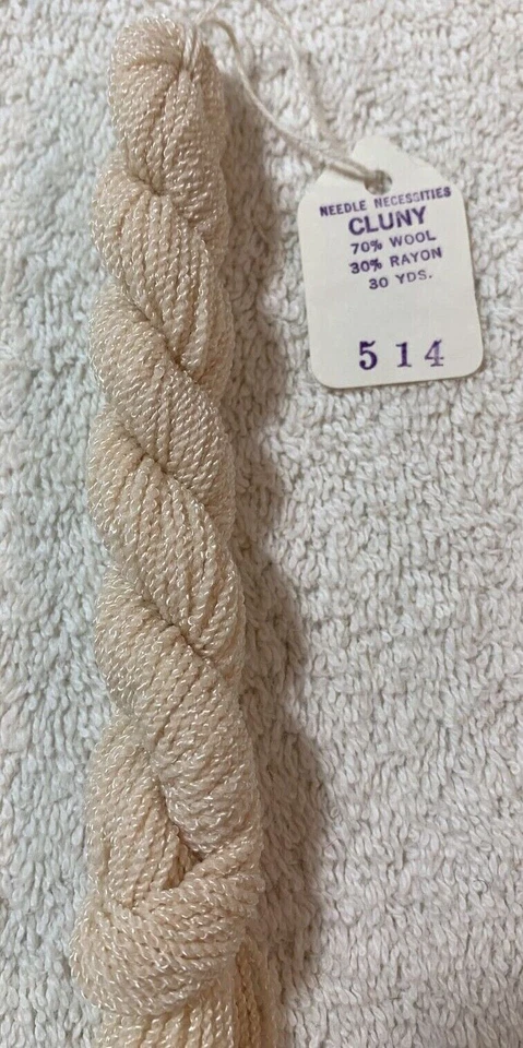 Needle Necessities Cluny Wool Rayon Blend 1 Skein 30 Yards Flesh Tone 514 - Image 3 of 4
