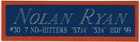 NOLAN RYAN METS NAMEPLATE AUTOGRAPHED Signed BAT-JERSEY-BASEBALL-PHOTO-RUBBER