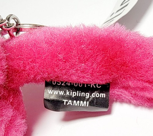 Nuevo Con Etiqueta KIPLING Llavero Mono Luz Viva - Rosa Azalea 2.75"H - Imagen 2 de 2