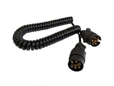 2.5M 7 Pin Trailer Light Plug Socket Board Extension Cable Lead Ifor Williams