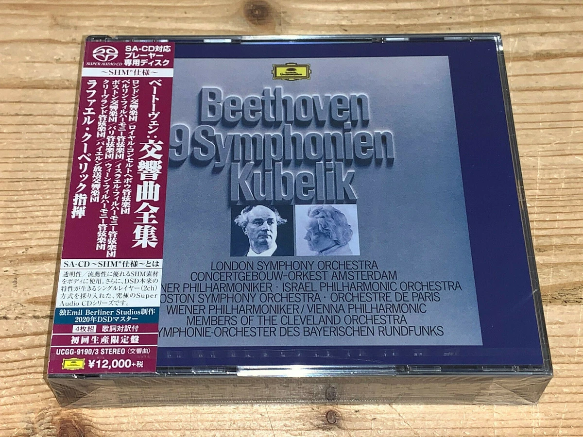 Beethoven Nine Symphonies KUBELIK DGG JAPAN 4x SHM-SACD BOX UCGG 9190/3 NEW