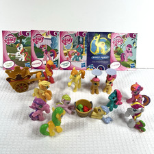 My Little Pony G4 Sweet Apple Acres Farm Lot Big Mac Pull Cart Mini Figures Fim