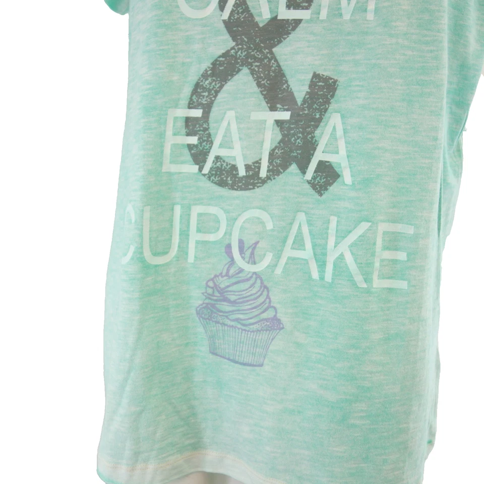 Shirt Lola by Little West 8 grün Damen Oberteil Keep Calm Sommer 44 XXL Np45 Neu - Bild 3 von 4