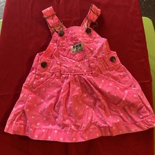 Vintage Neon Pink Baby Girls Osh Kosh Dress Size 3 Months So Cute