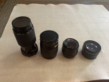 LOT OF 4 CAMERA LENS UNTESTED