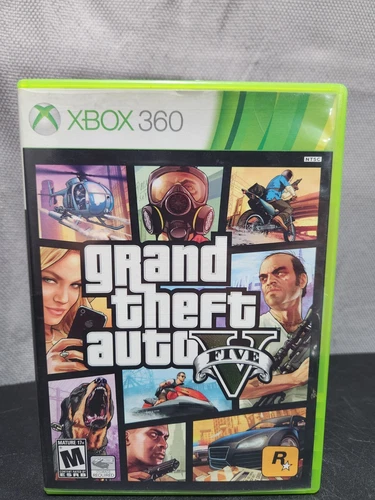 Grand Theft Auto V Xbox 360 GTA Complete In Box CIB W/Map + Manual Tested Works