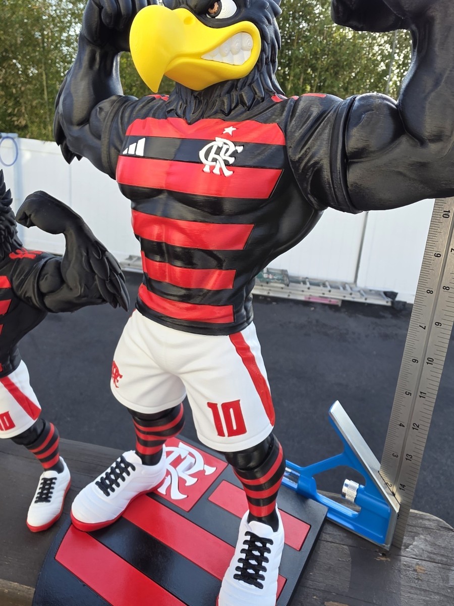 Flamengo Mascot 3D Printed Figure – 16in Large Soccer Fan Art
