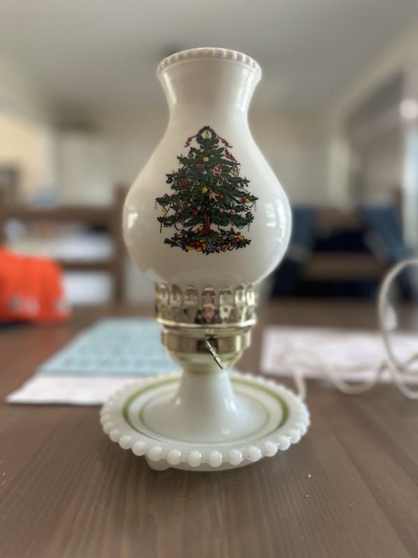 Vintage Antique Christmas Tree Lamp