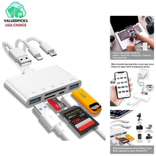 Ultra-Fast Dual Slot Memory Card Reader - Perfect for Travelers & Professionals