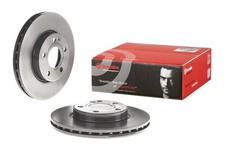 2x BREMBO Bremsscheibe PRIME LINE - UV Coated 09.B343.41 f&uuml;r MERCEDES KLASSE CLA